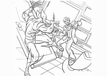 Free Coloring Pages and Coloring Books for Kids: Wolverine fight coloring  pages
