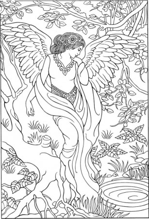 Fantastic Angel Coloring Pages For Adults – azspring