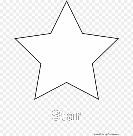 simple star template christmas - shapes coloring pages star PNG image with  transparent background | TOPpng