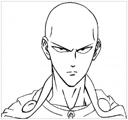 One punch man to print for free - One Punch Man Kids Coloring Pages