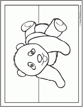 Panda Coloring Pages: Bamboo And Baby Pandas