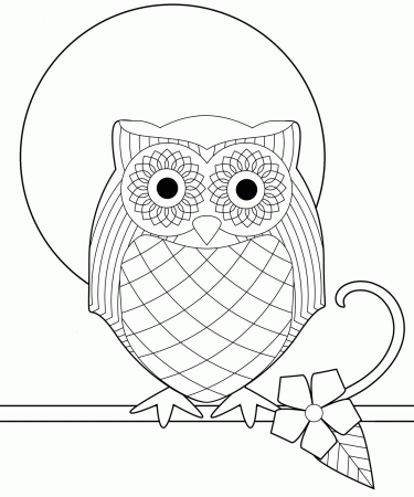 owl coloring pages free printable owl coloring page coloring pages ...