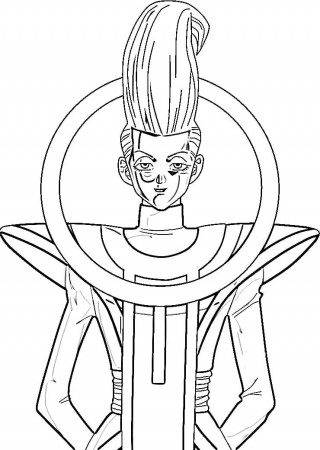 happy whis Coloring Page - Anime Coloring Pages