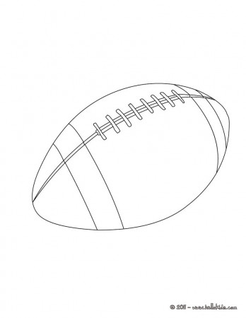 Rugby ball coloring pages - Hellokids.com