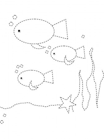 Tracing Coloring Pages - Free Printable Coloring Pages for Kids