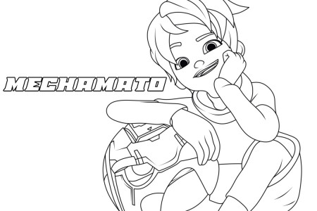 Mechamato Coloring Pages