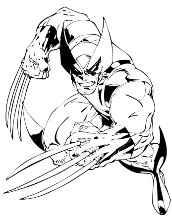 Printable Wolverine Coloring Pages | Coloring Me