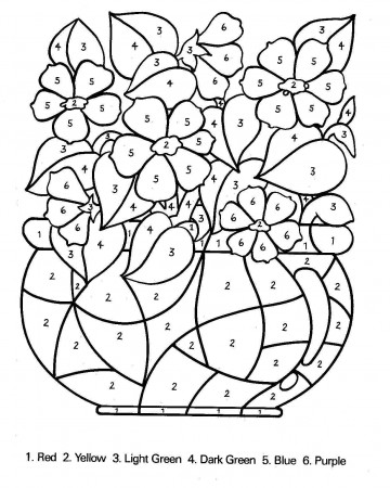 coloring pages by number | Only Coloring Pages