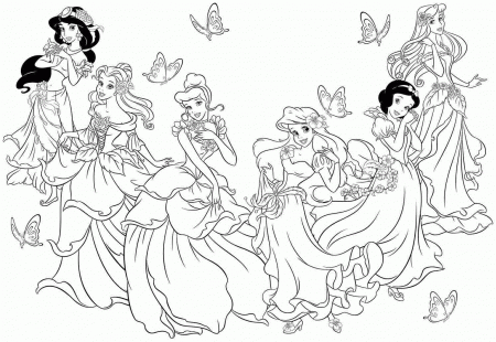 Disney Princess Coloring Pages To Print - Coloring Page Photos
