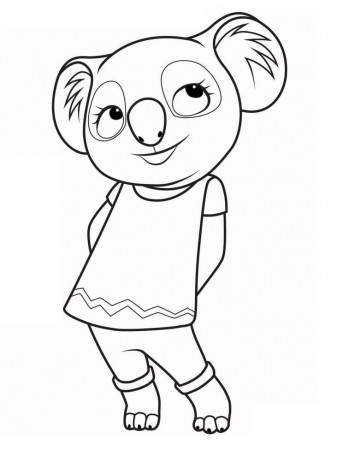 Nusty from Blinky Bill Coloring Page - Free Printable Coloring Pages for  Kids