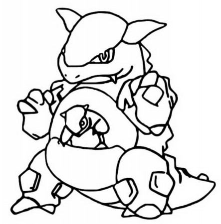 Coloring Pages Pokemon - Kangaskhan - Drawings Pokemon