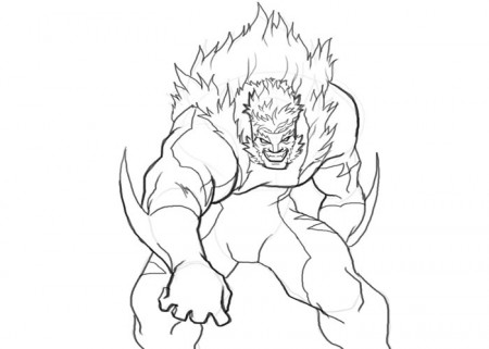 Sabretooth coloring pages - Coloring pages