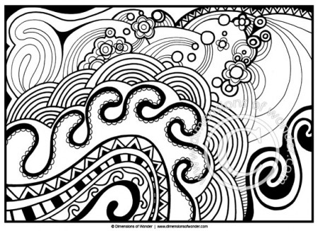 Abstract Coloring Pages for Adults {Printable} - Dimensions of Wonder