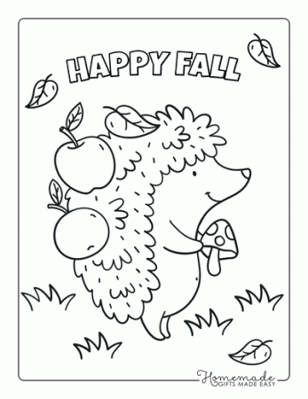 Free Printable Autumn & Fall Coloring Pages