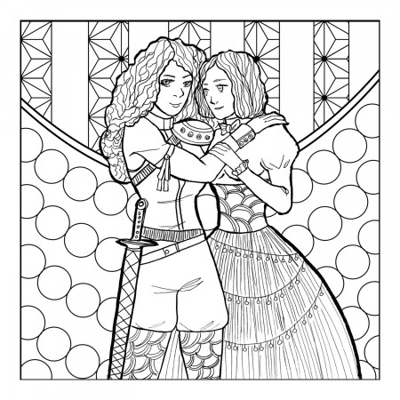 Sweet Girlfriends Coloring Book PDF 32 PAGES Digital - Etsy Israel