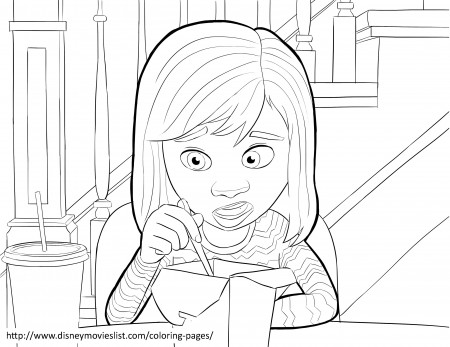 Inside Out Kids Coloring Pages