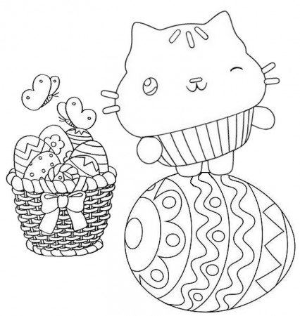 Coloring Pages Easter - Gabby's Dollhouse