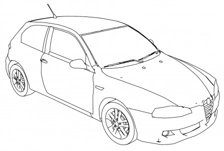 Alfa Romeo 147 coloring book to print ...