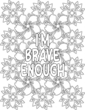 Positive affirmation coloring pages ...