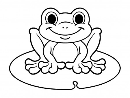 Frog coloring page to print - Frogs Kids Coloring Pages