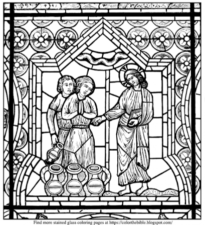 Color The Bible: The Wedding at Cana coloring page