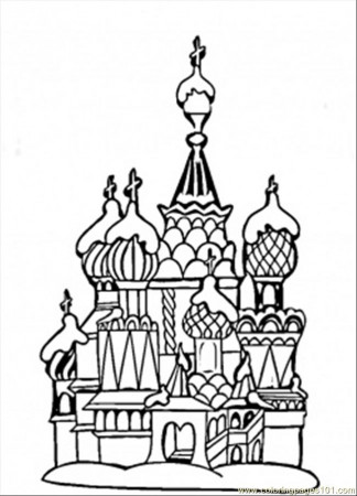 Center Of Moscow Coloring Page for Kids - Free Russia Printable Coloring  Pages Online for Kids - ColoringPages101.com | Coloring Pages for Kids