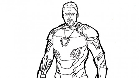 Printable Tony Stark coloring page for both aldults and kids.