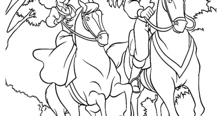 Everything Horse and Pony: FREE Horse and Disney Princess Coloring Pages ~  Cinderella and Major