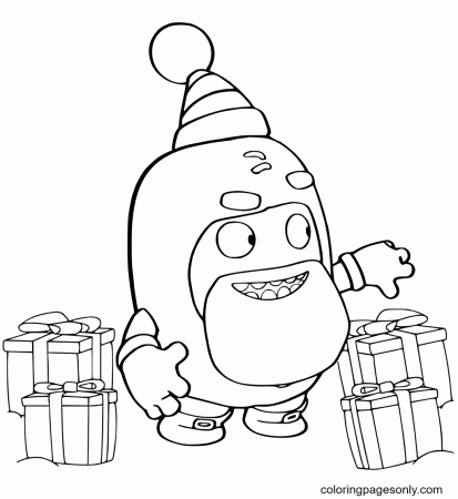 Oddbods Christmas Santa with Presents Coloring Pages - Santa Claus Coloring  Pages - Coloring Pages For Kids And Adults
