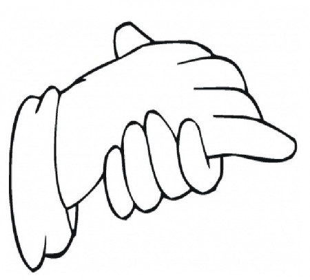 Human Hand Coloring Page - Get Coloring Pages
