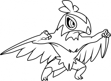 Hawlucha Coloring Pages - Free Printable Coloring Pages for Kids