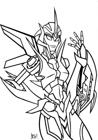 Transformers Arcee Colouring Pages | Movies In Theaters