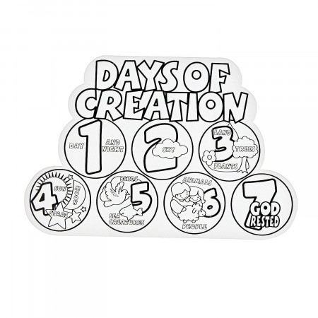7 Days Of Creation - Coloring Pages for Kids and for Adults