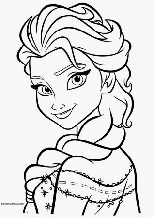 Free printable princess elsa walt disney characters coloring for ...