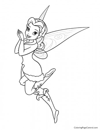 Tinkerbell - Rosetta 01 Coloring Page | Coloring Page Central