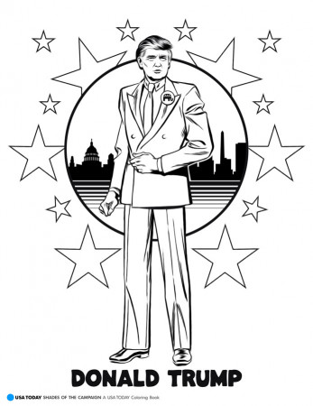 Donald Trump - US Elections 2016 Coloring Pages