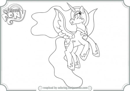 My Little Pony Coloring Pages Nightmare Moon | Printable Coloring ...