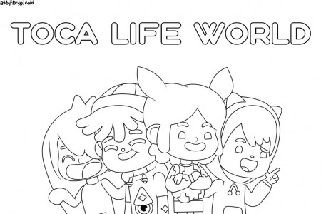 Print Toca Boca characters coloring ...