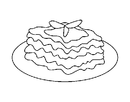 Lasagna coloring page - Coloringcrew.com