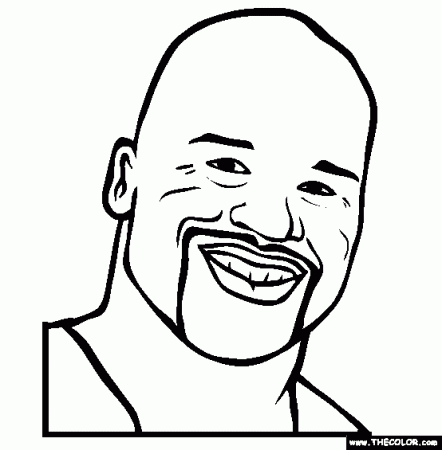 Shaquille O'Neal Shaq Online Coloring Page