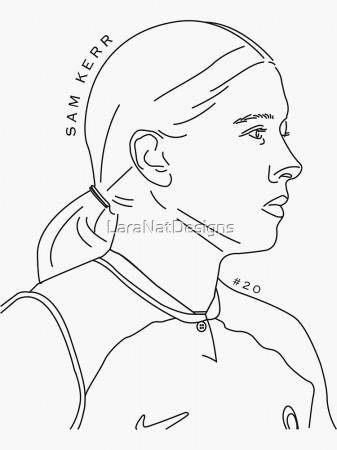 Sam Kerr coloring pages