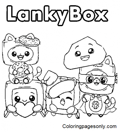 LankyBox Coloring Pages Printable for ...