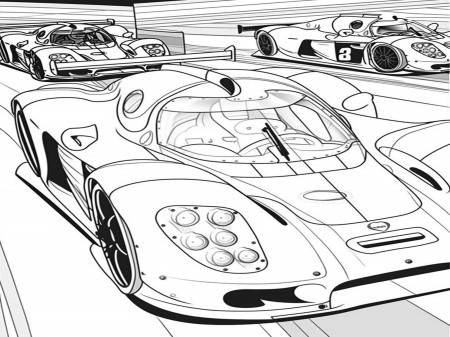 Sports Car Coloring Pages High-speed ...