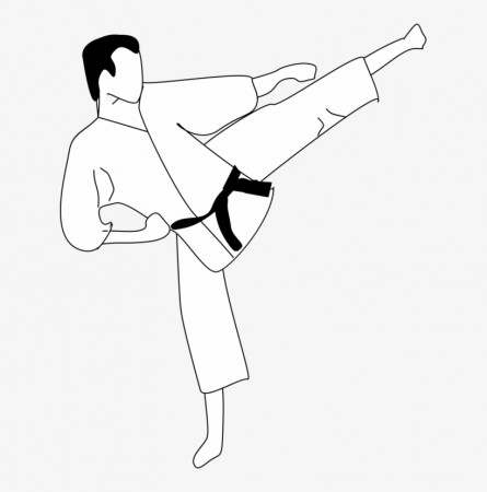 Jpg Free Library Coloring Book Colouring Pages Martial - Karate Coloring  Pages Transparent PNG - 617x750 - Free Download on NicePNG