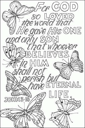 Bible Verses - Coloring Pages for Kids and for Adults