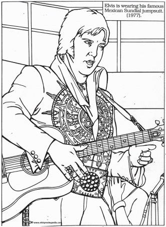 Basic Elvis Presley Coloring Pages 257 Free Printable Coloring ...