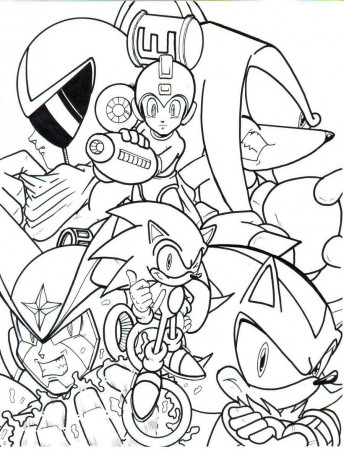 Mega Man Printable Coloring Pages - High Quality Coloring Pages