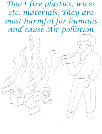 Don't Fire it makes Air Pollution Coloring Page