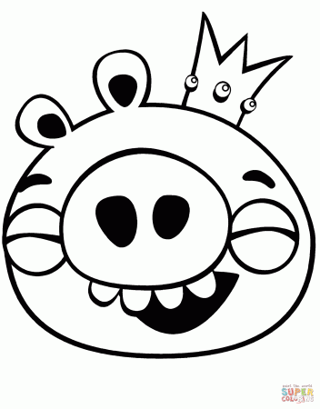 King Pig coloring page | Free Printable Coloring Pages