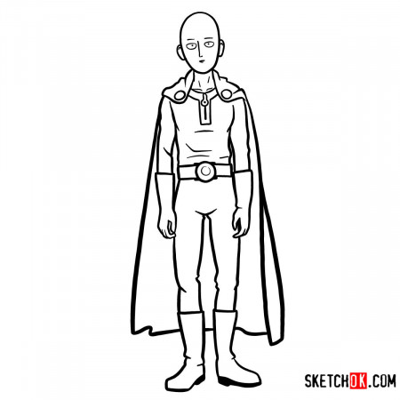 One-Punch Man - Step by step drawing tutorials